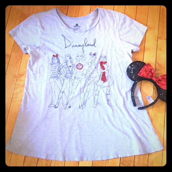 Womens XL Disney Parks Tee w~ Bling