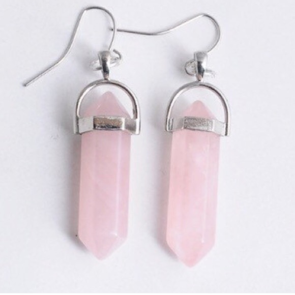🆕Rose Quartz Pendant Earrings