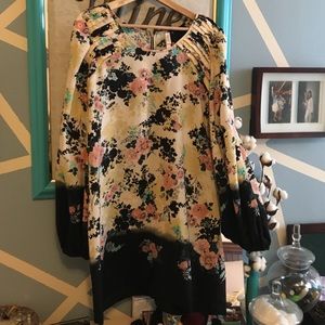 Floral long sleeve dress