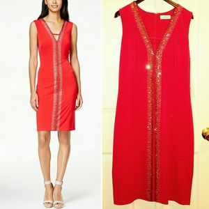 NWT Calvin Klein Rhinestone Cocktail Dress size 8