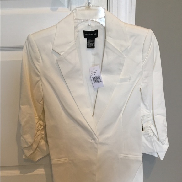 White Central Park West Blazer