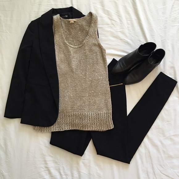 Michael Kors Neutral Sleeveless Sweater