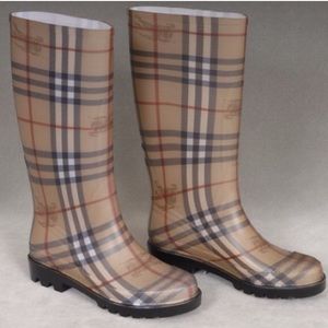 Burberry Nova Check Rain Boots