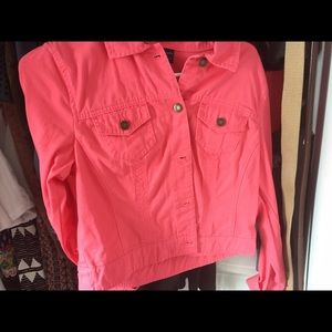 Faded glory jean jacket orange