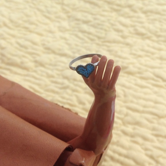 💙Turquoise heart ring - Picture 2 of 4