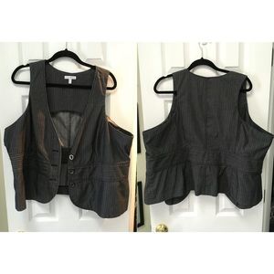 Dark Wash Denim Vest - PRICE FIRM