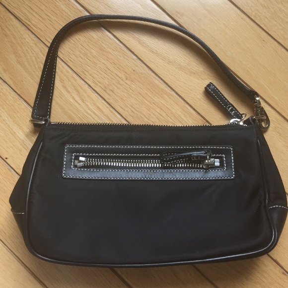 Coach Handbags - AUTHENTIC Coach Black Nylon Zip-top Bag