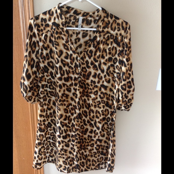 HOT leopard tunic
