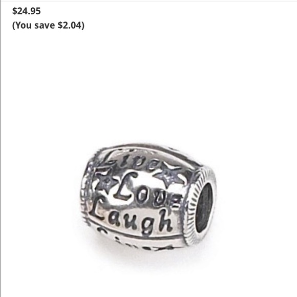 Zable "live, laugh, love" charm