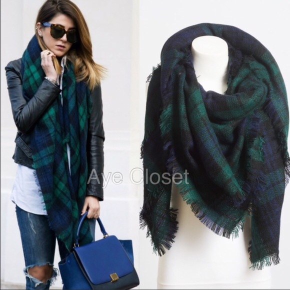 New Tartan Blanket Plaid scarf shawl wrap - Picture 3 of 4