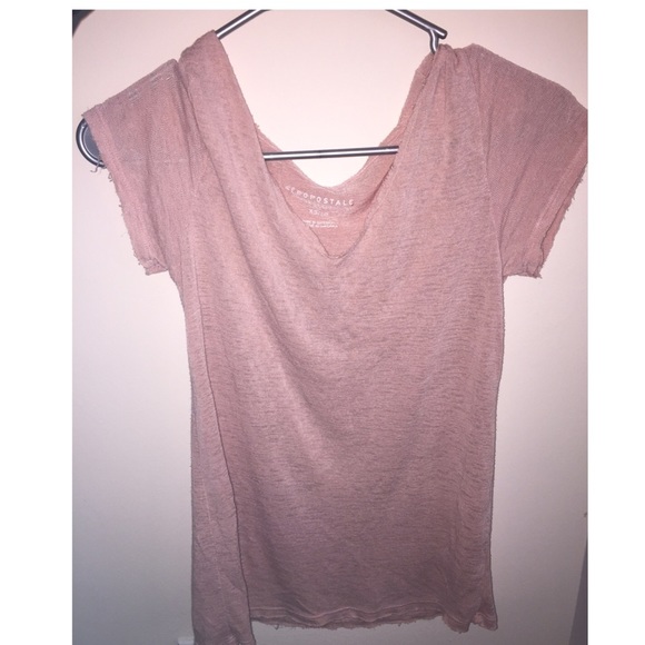 NEW!! Pink V neck tee