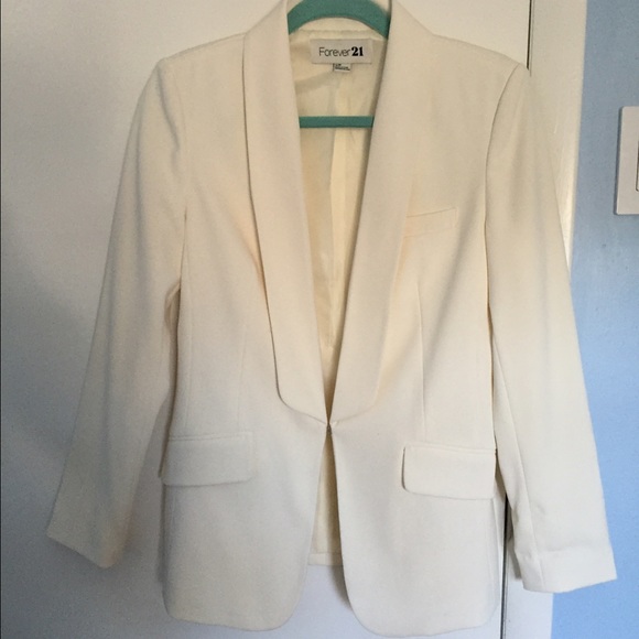 Forever 21 White Blazer