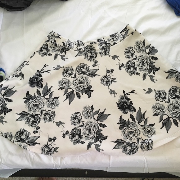 Floral Print Circle Skirt