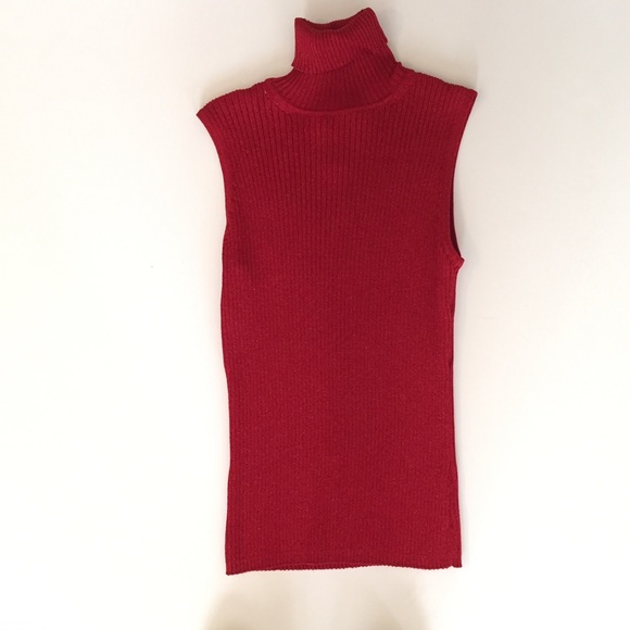 Metallic knit top