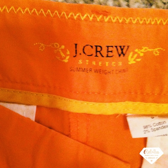 Bright Orange JCrew Shorts - Picture 2 of 2