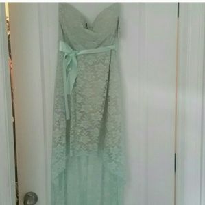 NWT Mint green highlow dress
