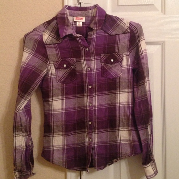 Mossimo Supply Co flannel pearl snap button down - Picture 1 of 3