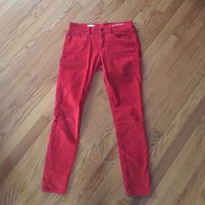 Colored corduroy skinny jeans