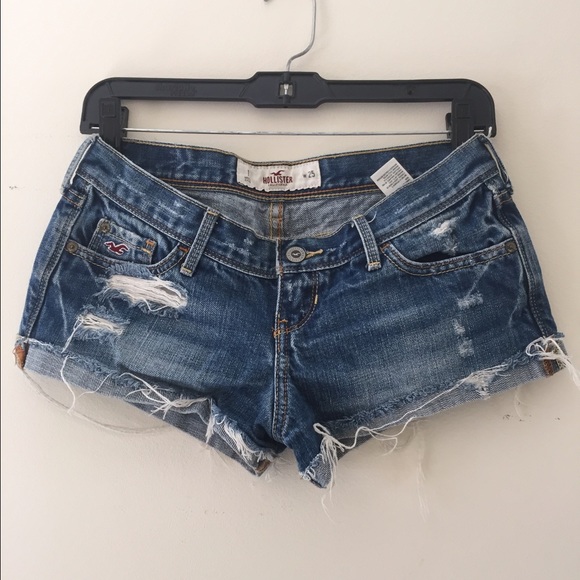 Distressed Jean shorts