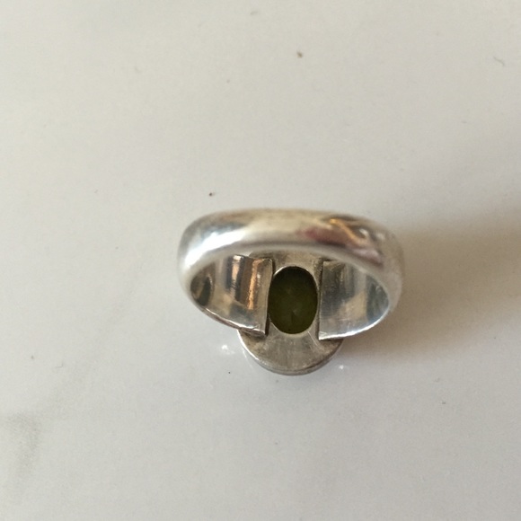 Sterling Silver Peridot Ring - Picture 3 of 5