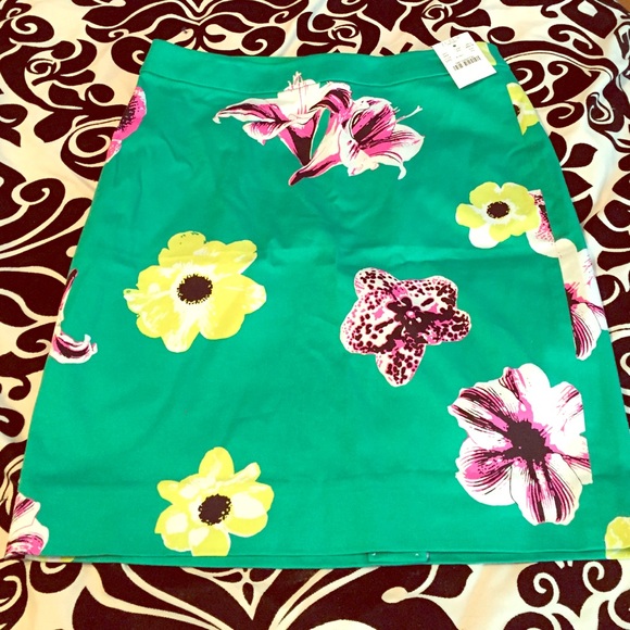 J. Crew punk floral skirt