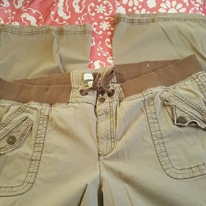 Brown pants some wear on bottom