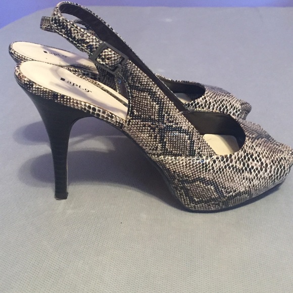 Snake skin look heels