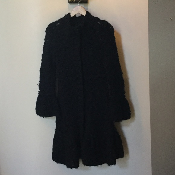 Free People black knit cardigan