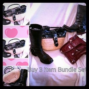 MY Buyer: To Bundle 2 purses &boots WAS $86 ALL