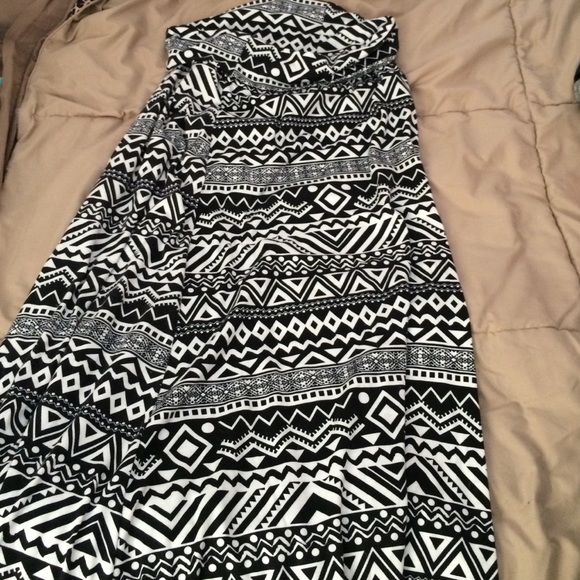 Tribal maxi skirt