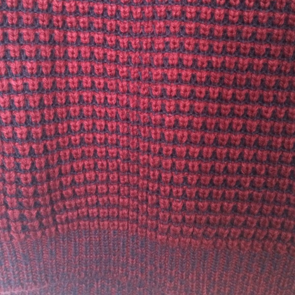 Waffle Knit Two Tone Sweater - Picture 2 of 4