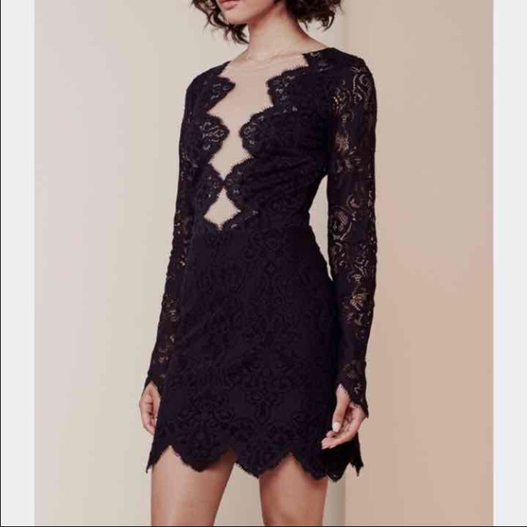 For love and lemons noir mini dress
