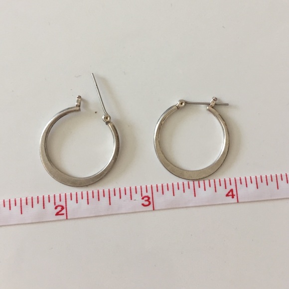 Silver Hoops - Picture 3 of 4