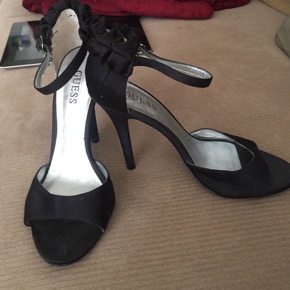 Guess, black heels.