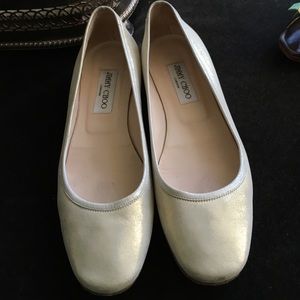 Pearlised Jimmy choo flats