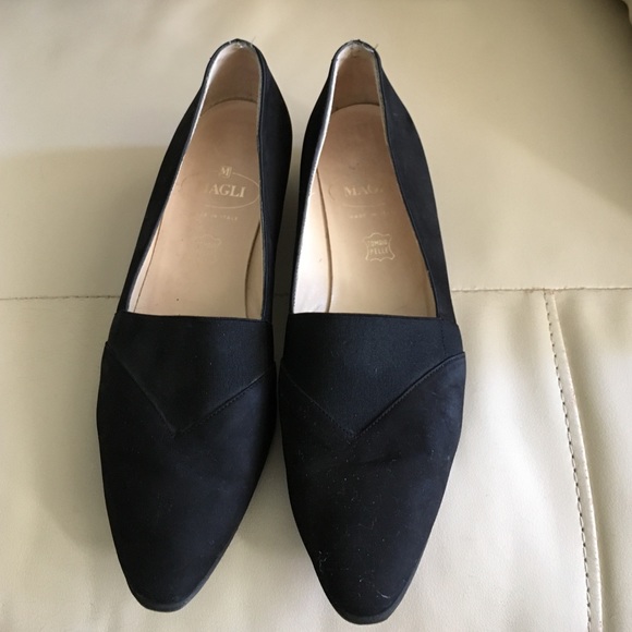 Bruno magli suede wedges