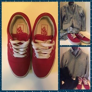 Women's Authentic Vans Red