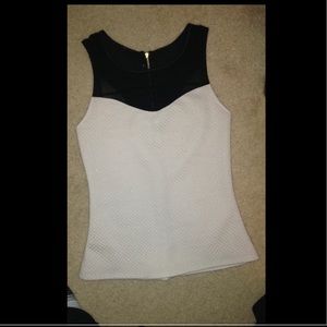 Black and white dress tank
