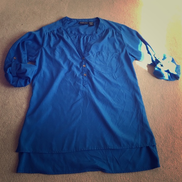 💐 Blue Dressy Top💐