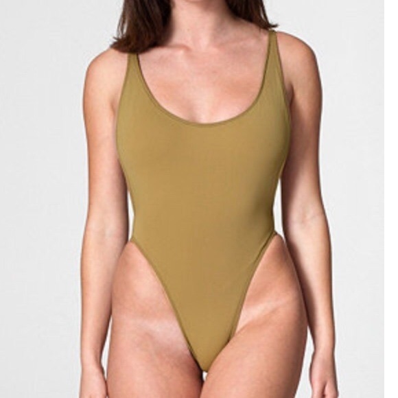 American Apparel Nylon Tricot High Cut One Piece