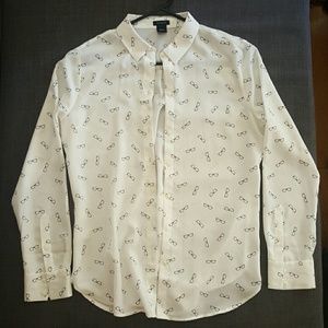 Cute "glasses" sheer shirt