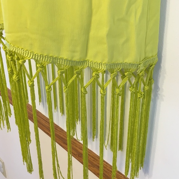 ❗️Last One clearance❗️✨Yellow Boho Fringe dress ✨ - Picture 3 of 4