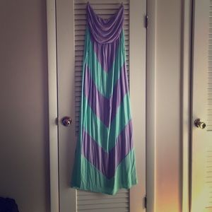 Chevron Maxi Dress