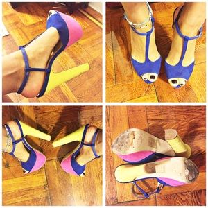 ShoeDazzle color block heel