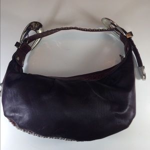 Brown Darling Faux Leather Studded & Jeweled Purse