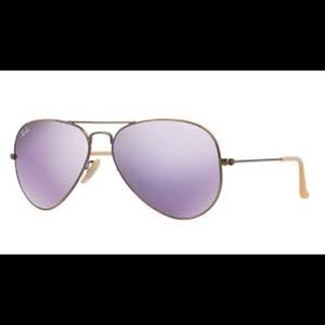 Light purple Ray Ban aviators