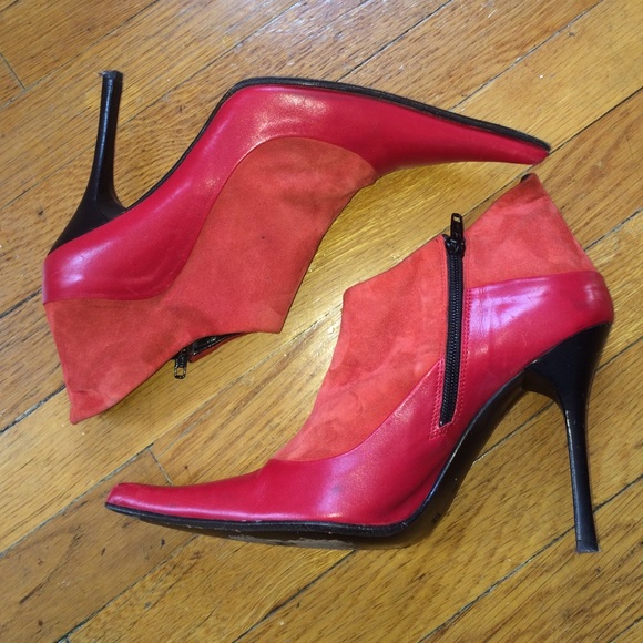 Vintage Red Booties