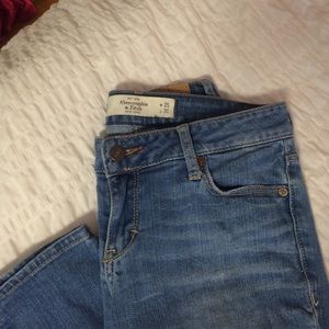 A&F Medium Wash Super Skinny Jeans