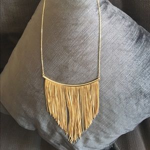 Gold Fringe Necklace