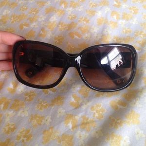 Brown and Gold Coach Sunglasses